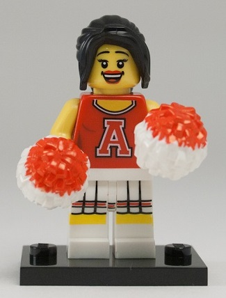 Red Cheerleader - Series 8 Collectible Minifigure (col08-13)