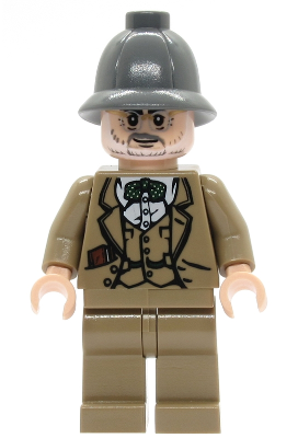 Professor Henry Jones Sr. - Dark Bluish Gray Pith Helmet, Diary in Pocket (iaj002)