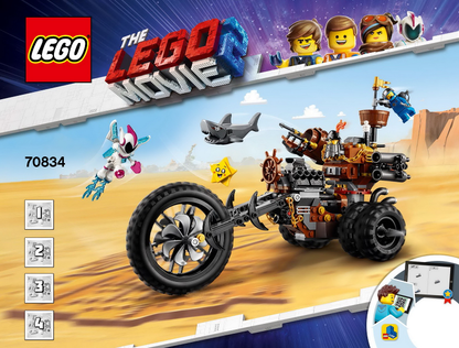 70834 MetalBeard's Heavy Metal Motor Trike! (Used) LEGO The LEGO Movie 2