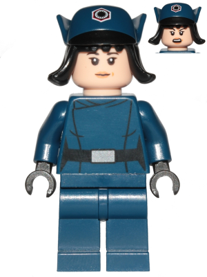 Rose Tico - Dark Blue First Order Officer Disguise, Hat with Hair (sw0901)