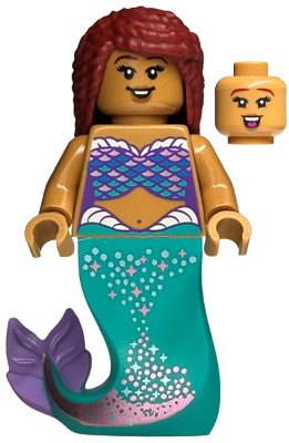 Ariel, Mermaid (Medium Nougat) - Minifigure (dis110)