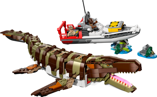 76974 Brick-Built Mosasaurus Boat Mission (Used) LEGO Jurassic World