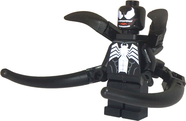 Venom - White Teeth Parted, 4 Back Appendages Medium (sh0711)
