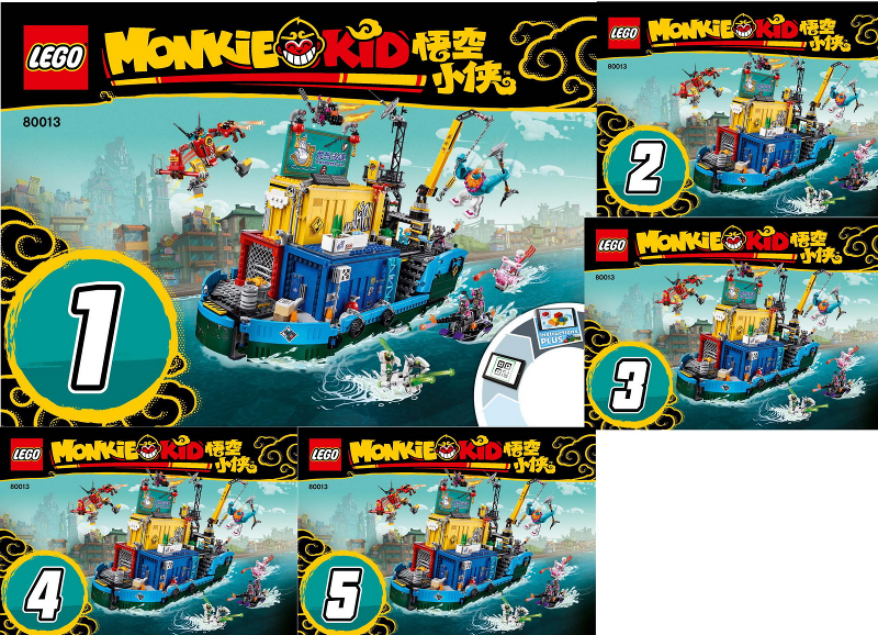 80013 Monkie Kid's Team Secret HQ (Used) LEGO Monkie Kid