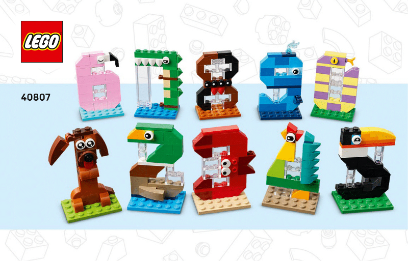 40807 Birthday Numbers (Used) LEGO Seasonal