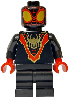 Spider-Man (Miles 'Spin' Morales) - Black Medium Legs, Gold Spider Logo (sh0950)
