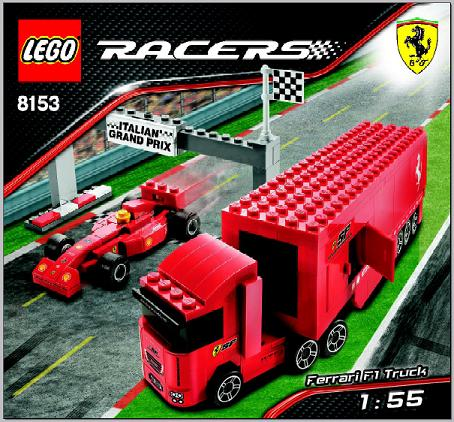 8153 Ferrari F1 Truck (1:55) (Certified) LEGO Racers