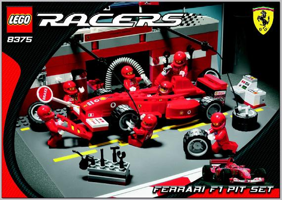 8375 Ferrari F1 Pit Set (Used) LEGO Racers