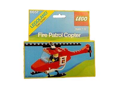 6657 Fire Patrol Copter (Retired) LEGO Town