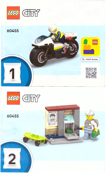 60455 Police Motorcycle Chase (Certified) LEGO City
