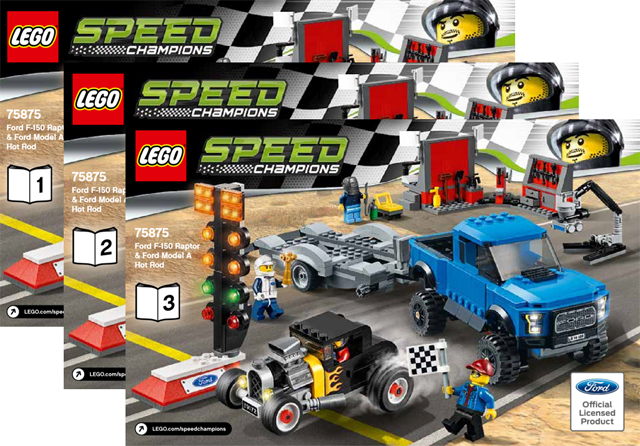 75875 Ford F-150 Raptor & Ford Model A Hot Rod (Retired) LEGO Speed Champions