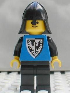 Black Falcon - Black Legs, Black Neck-Protector, Shield Bottom Pointed (cas253)
