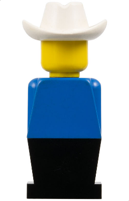 LEGOLAND - Blue Torso, Black Legs, White Cowboy Hat (old029)