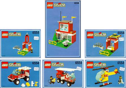 6554 Blaze Brigade (Used) LEGO Town