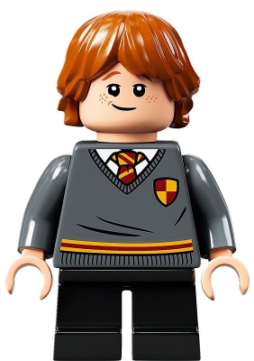 Ron Weasley - Gryffindor Sweater with Crest, Black Short Legs (hp273)