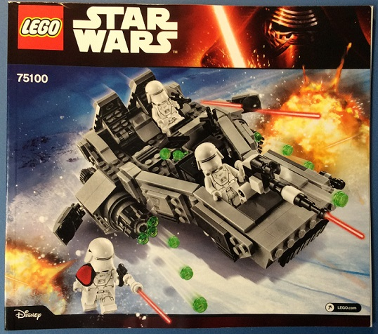 75100 First Order Snowspeeder (Used) LEGO Star Wars