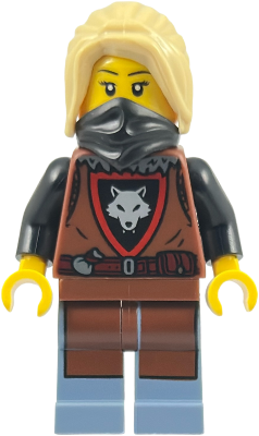 Wolfpack - Female, Tan Hair, Black Bandana (bdp282)