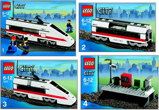 7897 Passenger Train (Used) LEGO City