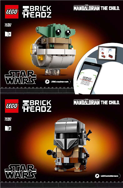 75317 The Mandalorian & The Child (Certified) LEGO BrickHeadz