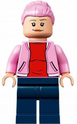 Brooklynn - Bright Pink Jacket over Red Shirt, Dark Blue Legs (jw069)