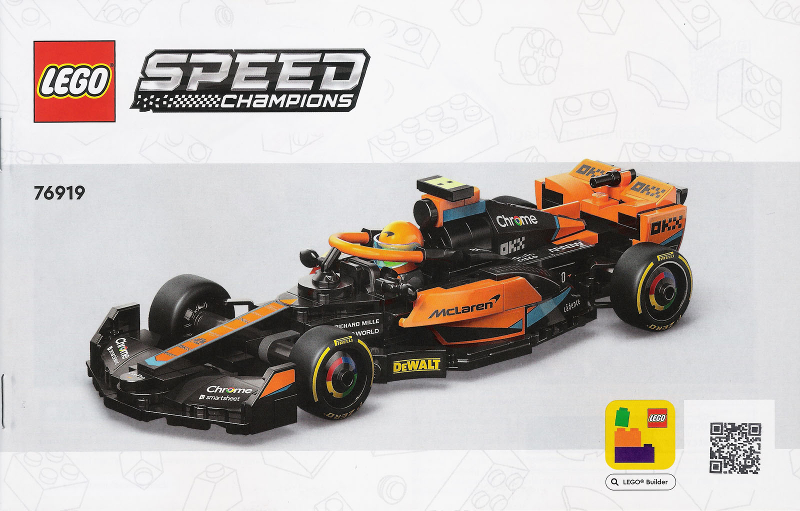 76919 2023 McLaren Formula 1 Car (Certified) LEGO Speed Champions