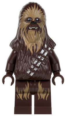 Chewbacca - Dark Brown, Medium Nougat Fur (sw0532)