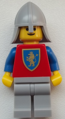 Crusader Lion - Light Bluish Gray Legs, Light Bluish Gray Neck-Protector (cas542)