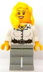LEGO Brand Store Female, Pharaoh's Quest Blouse with Buttons, Belt and Necklace Pattern (no specific back printing) {Leeds} (tls078)