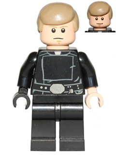 Luke Skywalker - Jedi Master, Dark Tan Smooth Hair (sw0635)