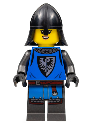 Black Falcon - Female, Pearl Dark Gray Detailed Legs, Black Neck Protector (cas575)