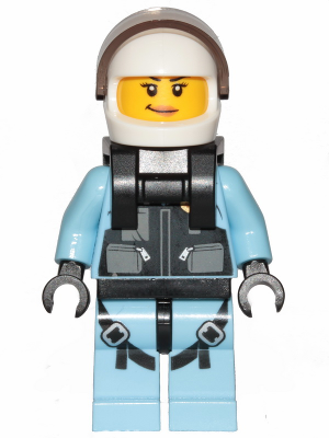 Sky Police - Jet Pilot, Female with Neck Bracket (for Jet Pack) (cty1003)