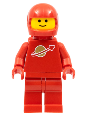 Classic Space - Red with Air Tanks and Motorcycle (Standard) Helmet (Reissue) (sp005new)