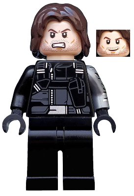 Winter Soldier - Dark Brown Hair, Black Hands (sh0257)