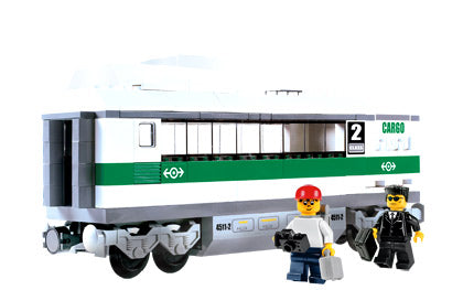 10158 High Speed Train Car (Used) LEGO World City