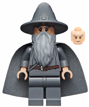Gandalf the Grey - Wizard / Witch Hat, Long Cheek Lines (dim001)