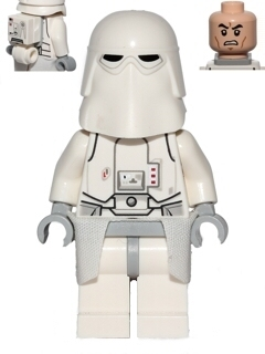Snowtrooper, Light Bluish Gray Hips, Light Bluish Gray Hands, White Kama (sw0568)