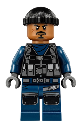 ACU Guard - Male, Black Knit Cap, Medium Nougat Head (jw033)