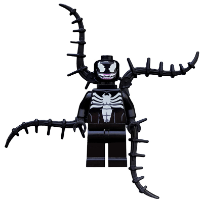 Venom - White Teeth Together, 4 Back Appendages Spiked (sh0055)