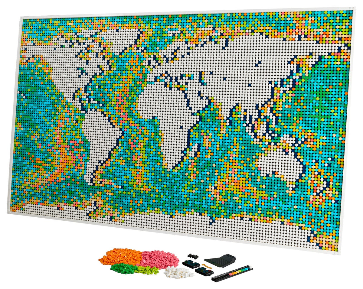 31203 World Map (Used) LEGO Art