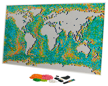 31203 World Map (Used) LEGO Art
