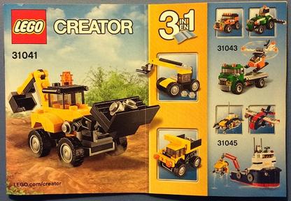 31041 Construction Vehicles (Certified) LEGO Creator