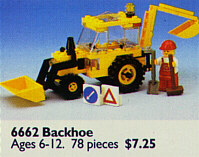 6662 Backhoe (Used) LEGO Town