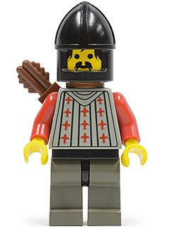 Fright Knights - Knight 2, Black Chin-Guard, Quiver (cas244)