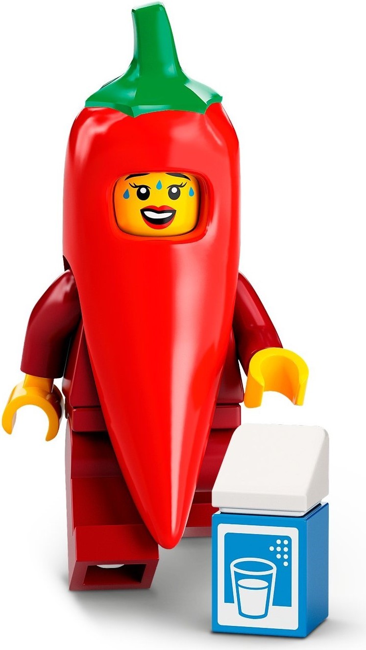S22 Chili Costume Fan - Series 22 Minifigure (col387)