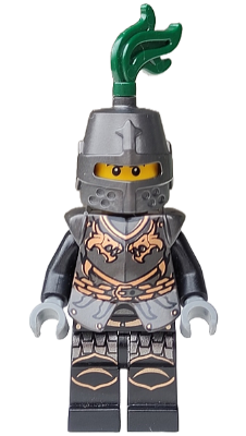 Kingdoms - Dragon Knight Armor with Chain, Helmet Closed, Scowl (cas452)