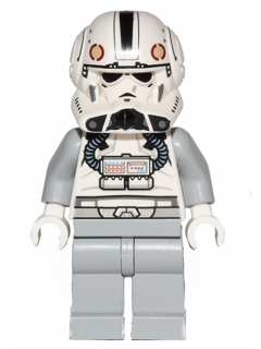 Clone Trooper V-wing Pilot (Phase 2) - Light Bluish Gray Arms and Legs, White Head (sw0525)