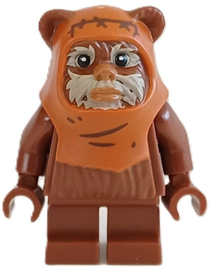 Wicket (Ewok) - Molded Dark Orange Hood with Wrinkles (sw1435)
