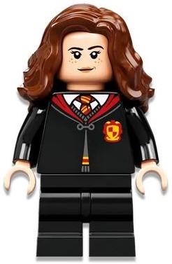 Hermione Granger - Gryffindor Robe Clasped, Sweater, Shirt and Tie, Black Medium Legs (hp331)