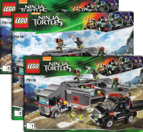 79116 Big Rig Snow Getaway (Used) LEGO Teenage Mutant Ninja Turtles