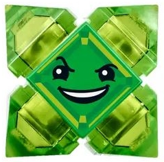 Kryptomite - Green, Small Crystals (Pyramids) (shg022)